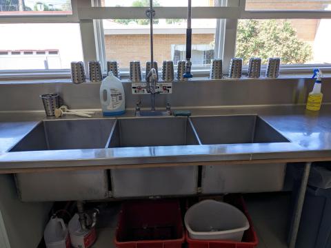 Fellowship Hall kitchen sink